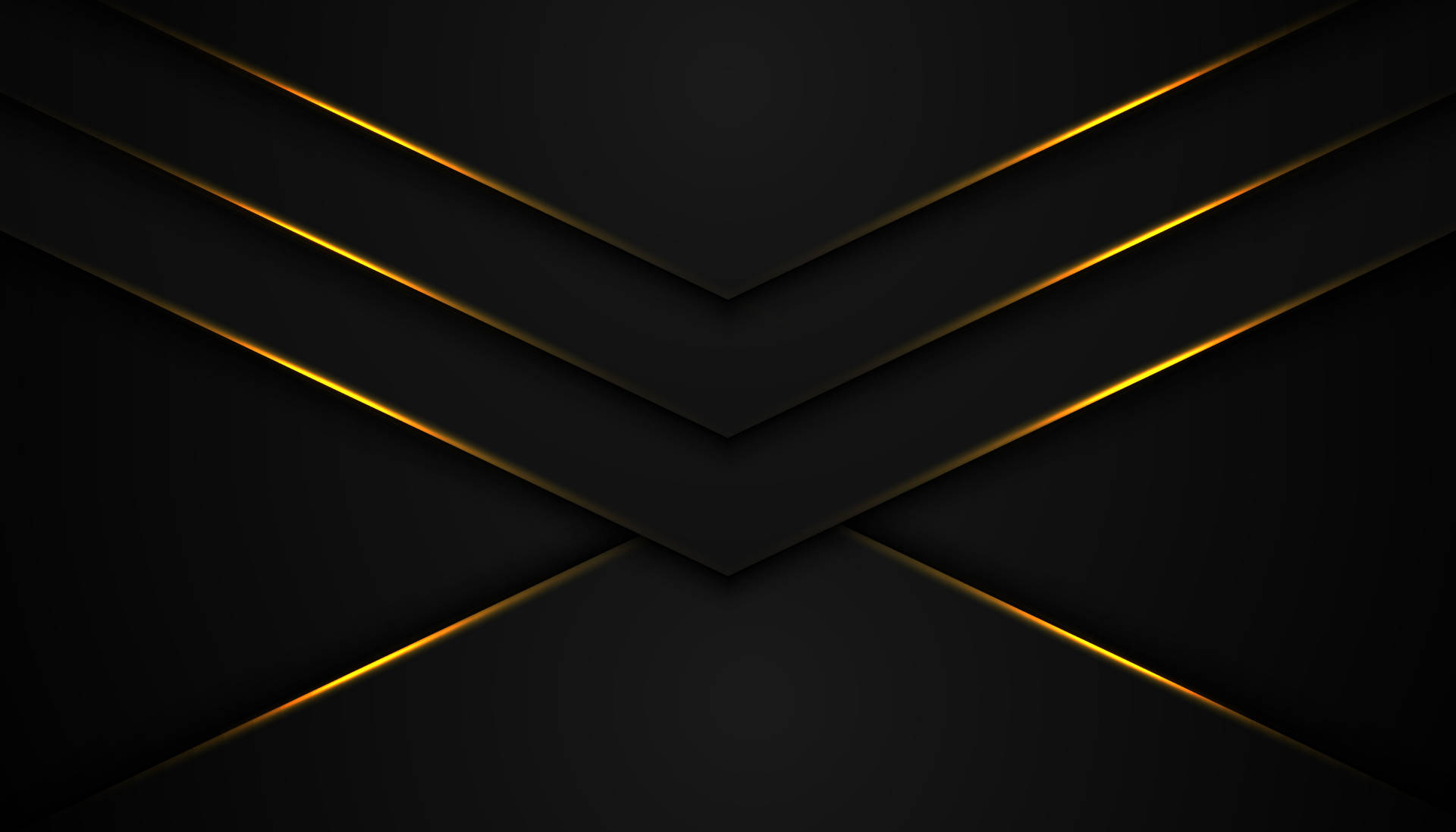 Black And Gold Letter V