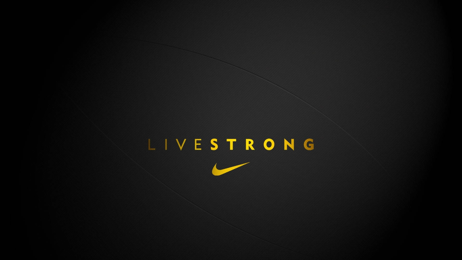Black And Gold Nike Live Strong Background