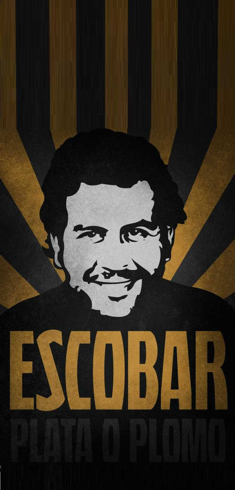 Black And Gold Pablo Escobar Background