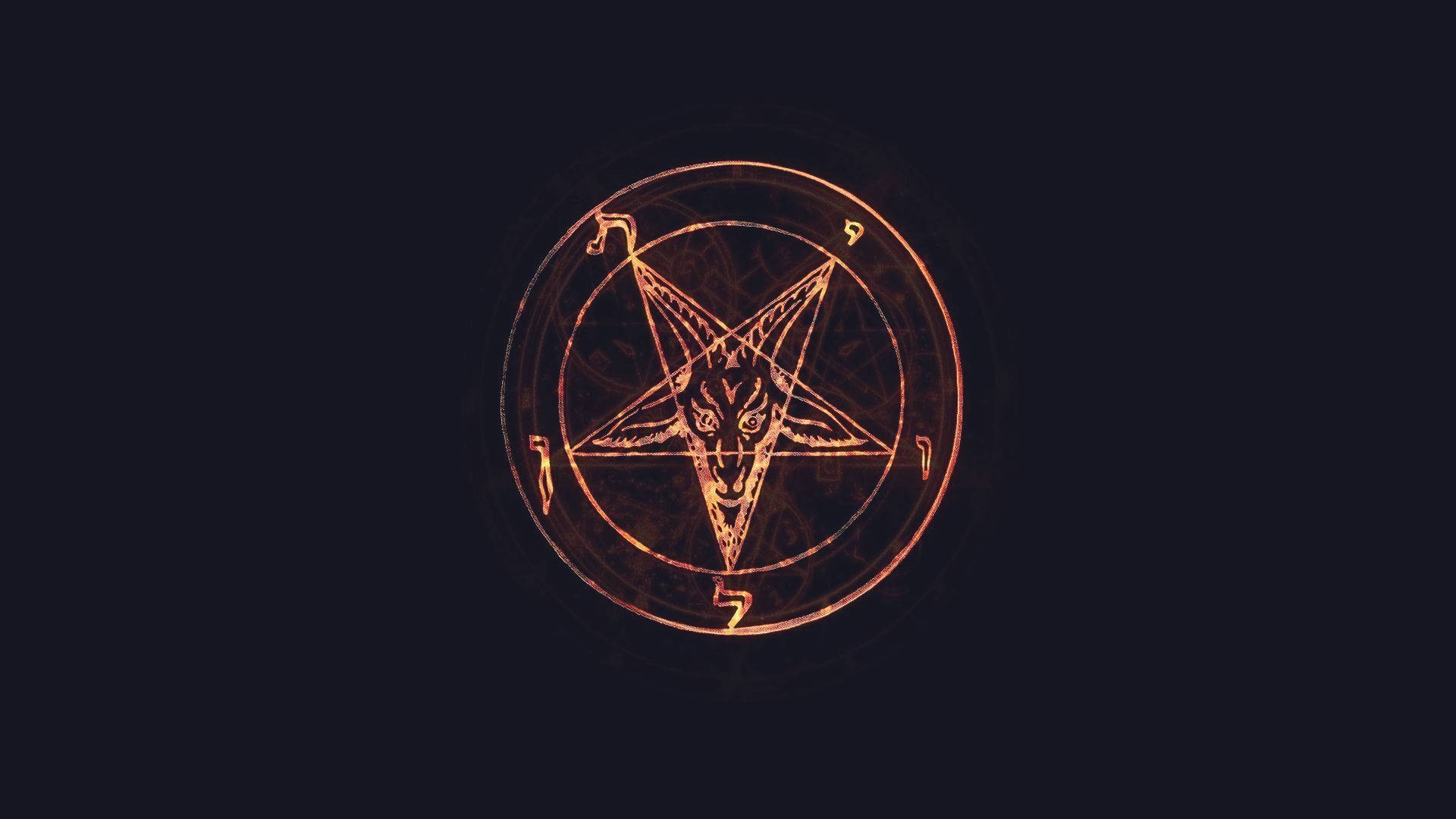 Black And Gold Pentagram
