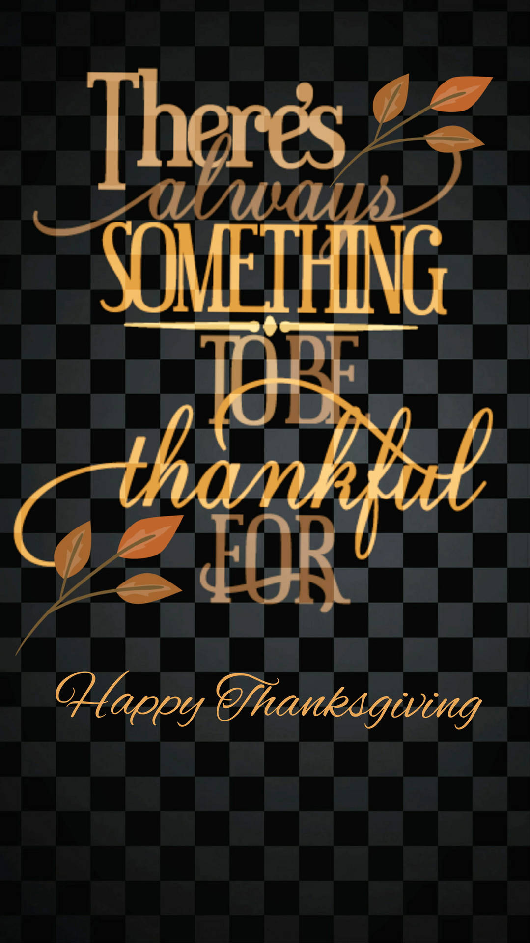 Black And Gold Thanksgiving Iphone Background