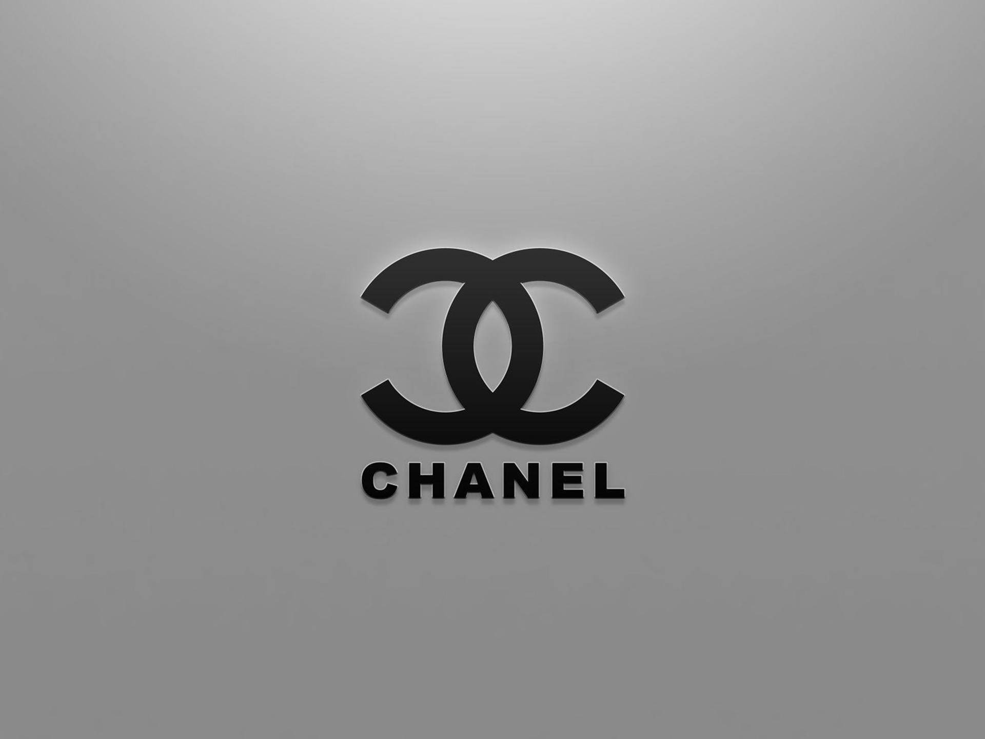 Black And Gray Chanel Logo Background