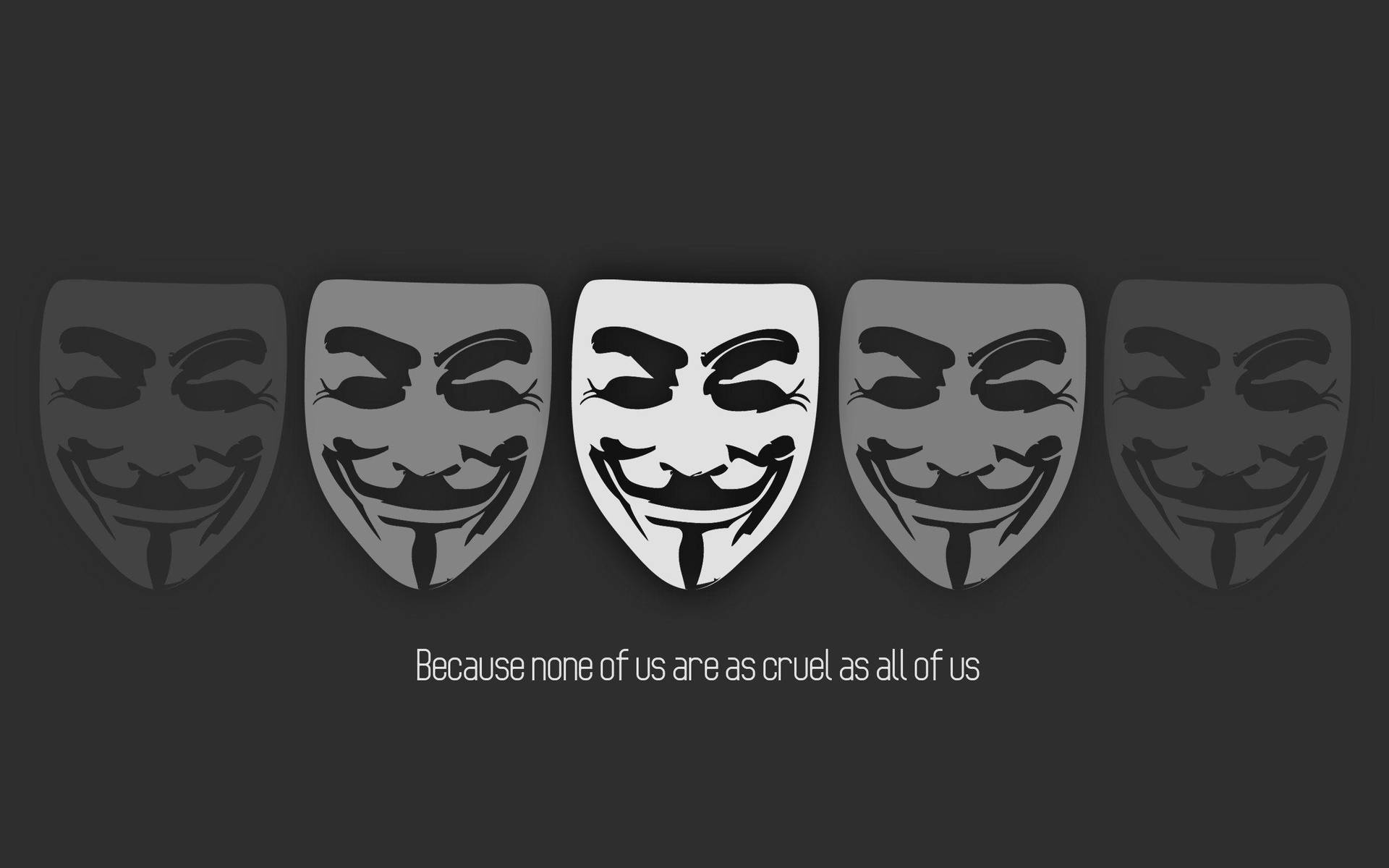 Black And Gray Hacker Mask Background