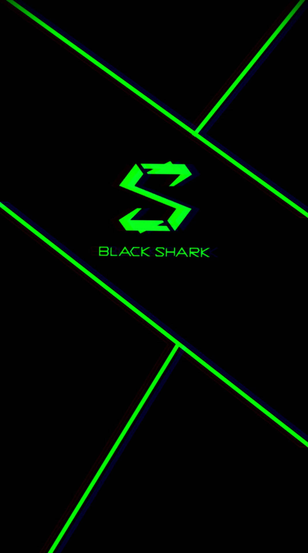Black And Green Black Shark Background