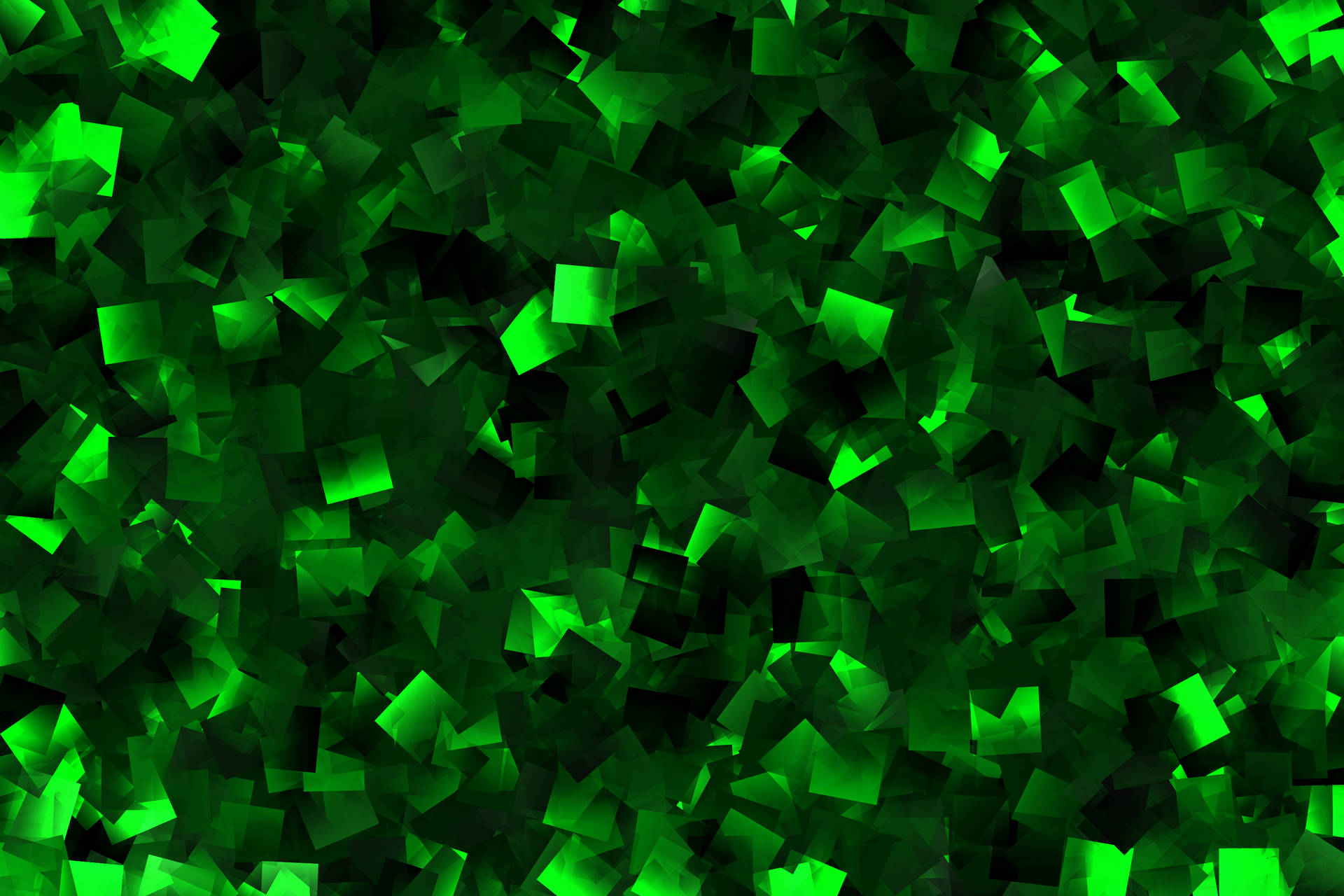 Black And Green Crystals Background