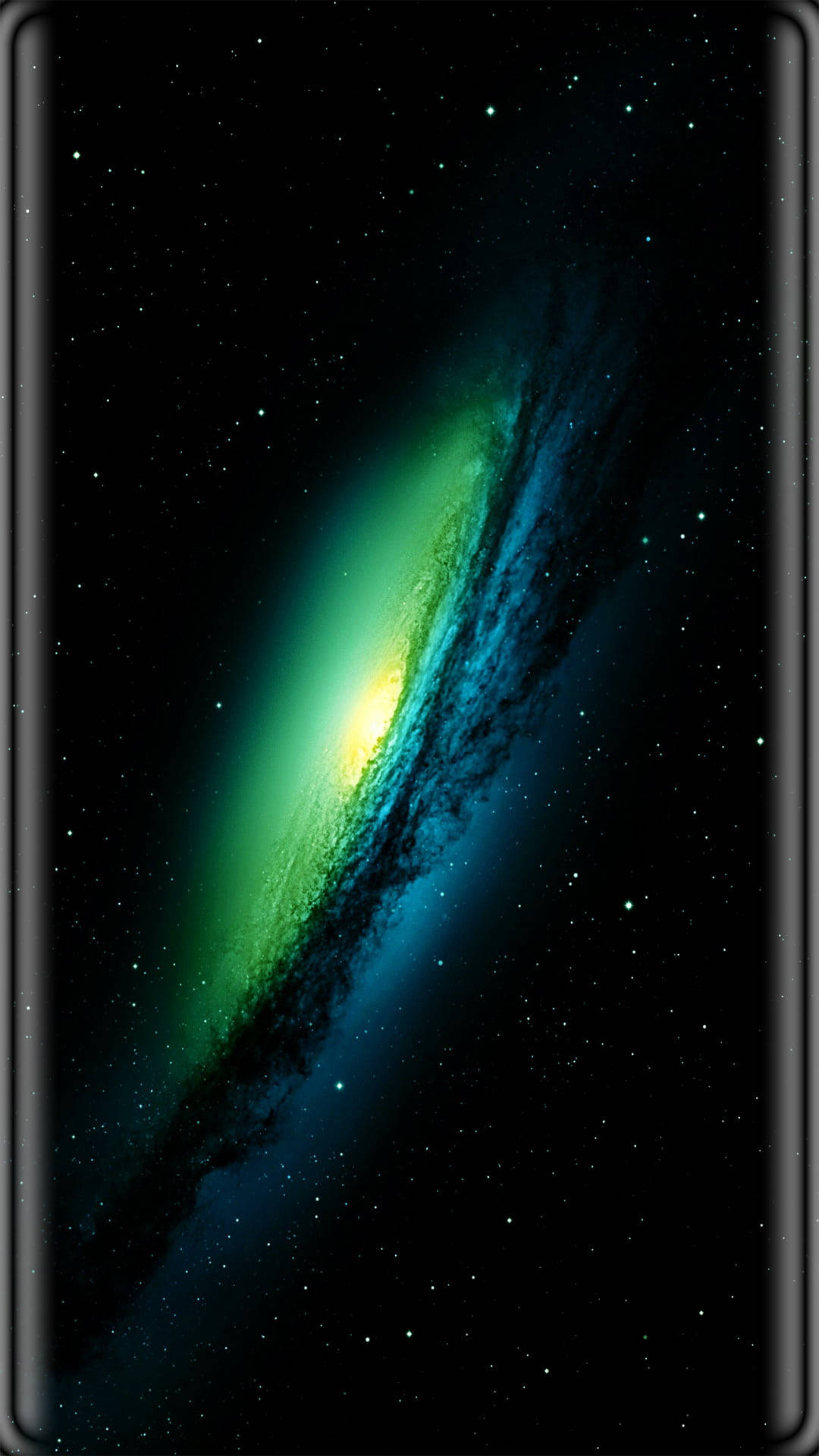 Black And Green Galaxy Background