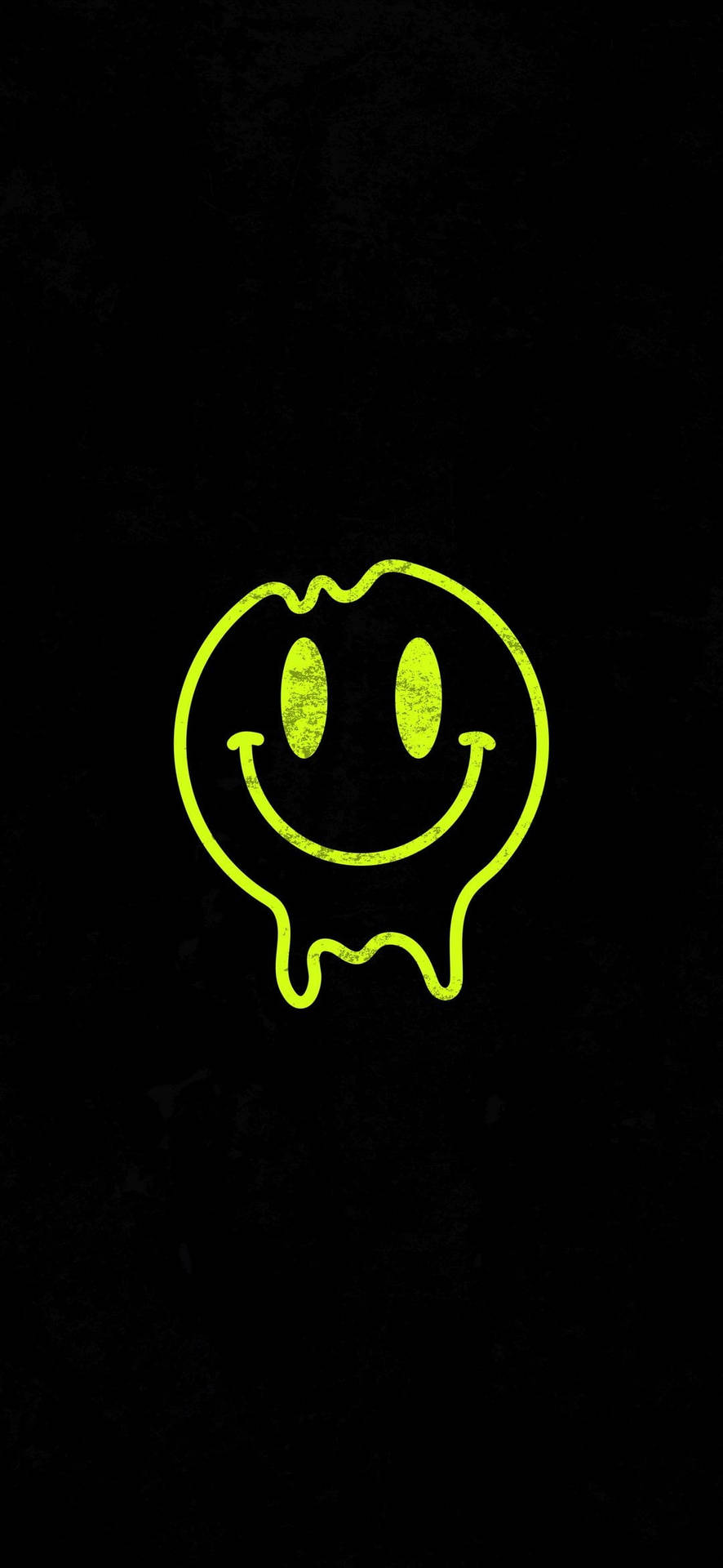 Black And Green Smiley Face Background