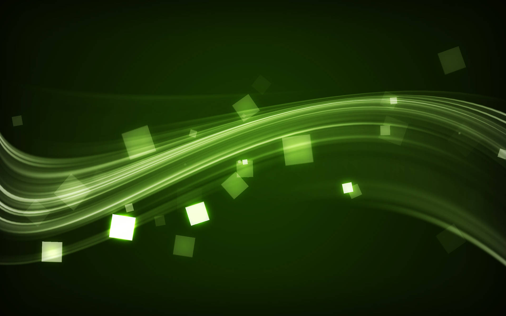 Black And Green Wavy Pattern Background