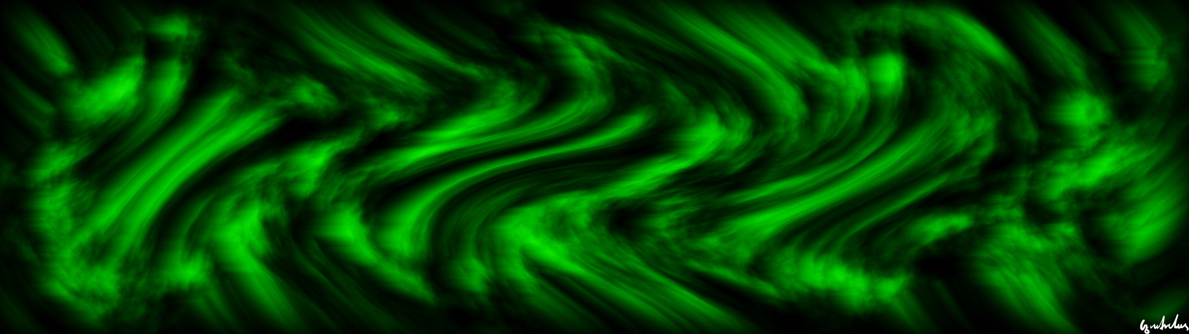 Black And Green Wavy Vertical Background