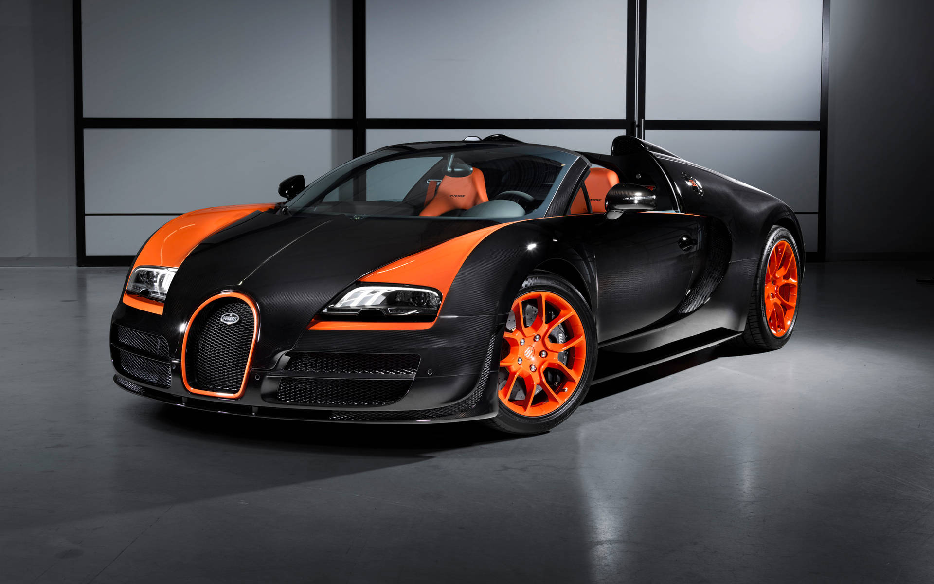 Black And Orange Bugatti Iphone