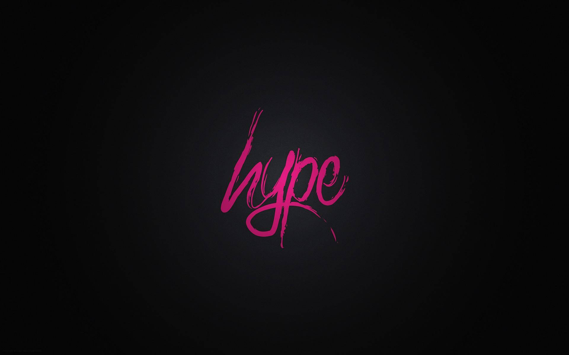 Black And Pink Aesthetic Hype Typography Background