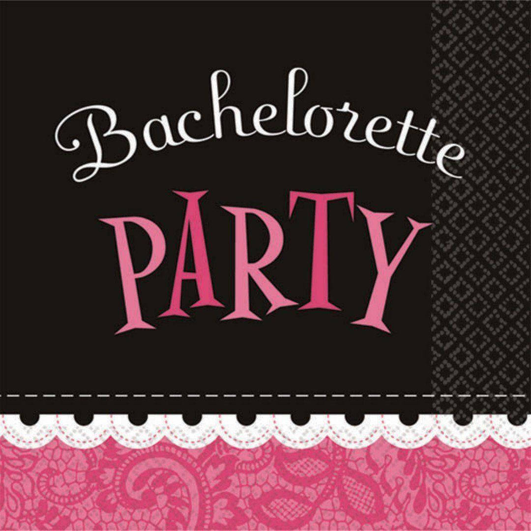 Black And Pink Bachelorette Party Invite Background