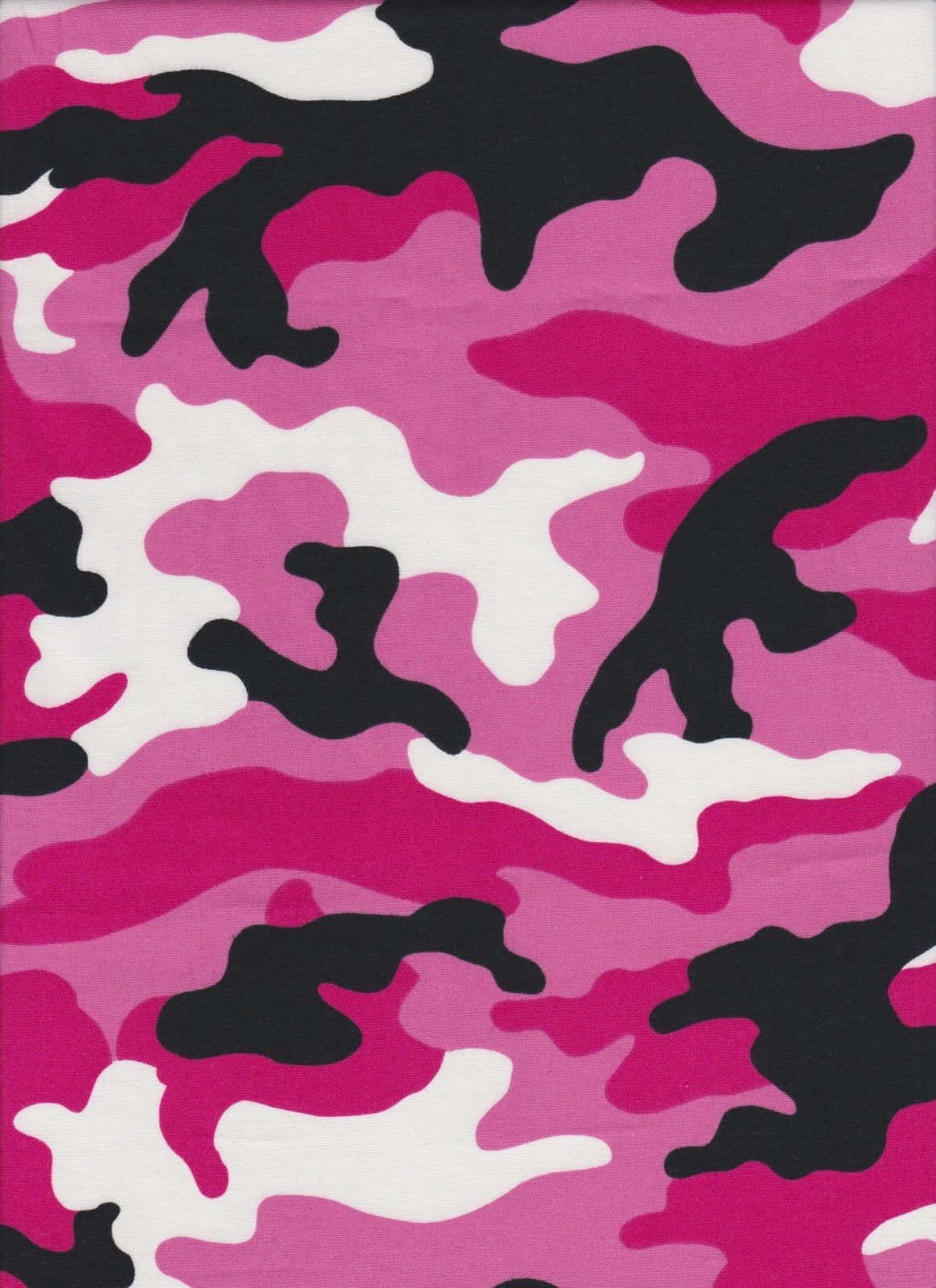 Black And Pink Camo