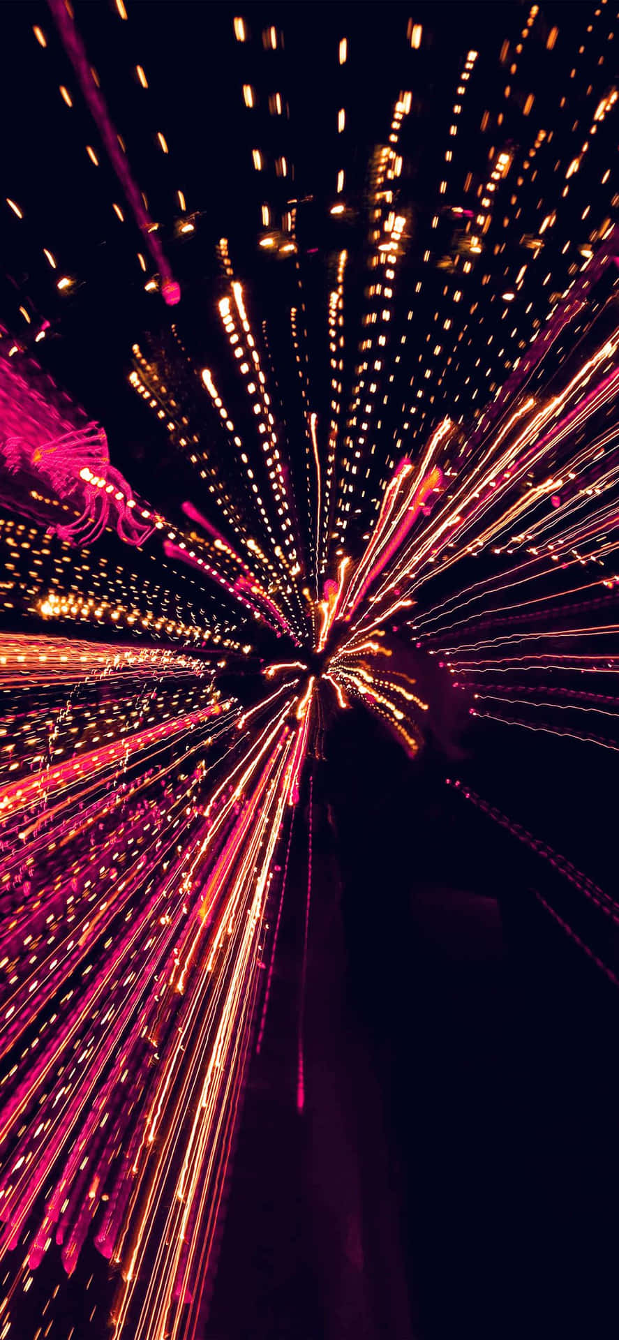 Black And Pink Iphone Fireworks Background