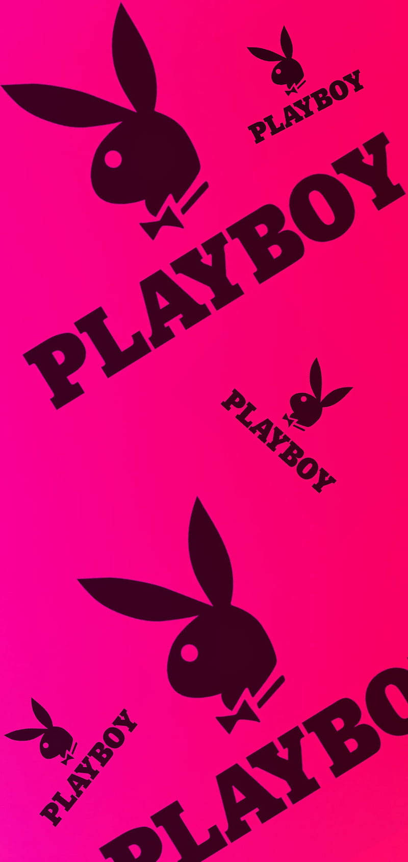Black And Pink Playboy Print Background