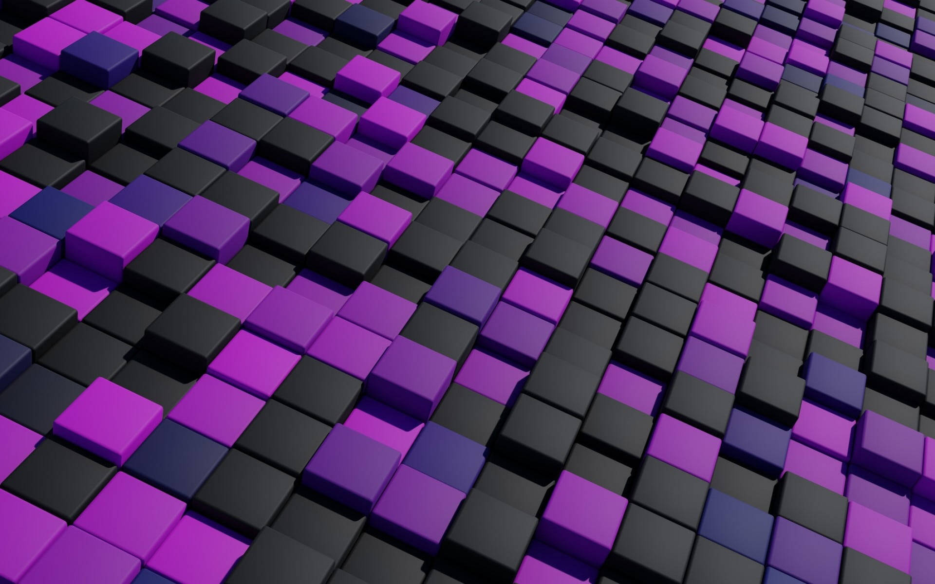 Black And Purple 3d Squares