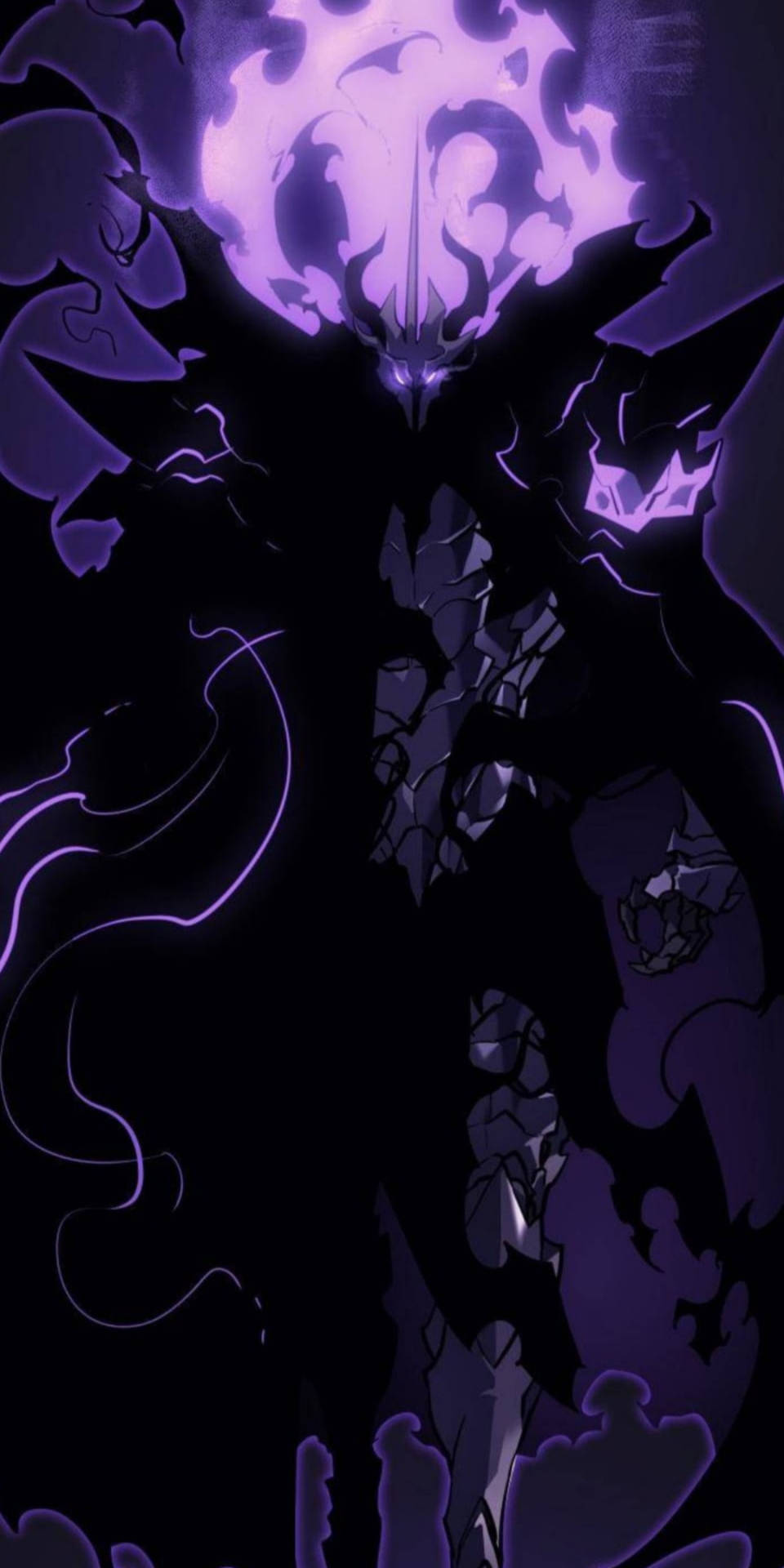 Black And Purple Aesthetic Anime Villain