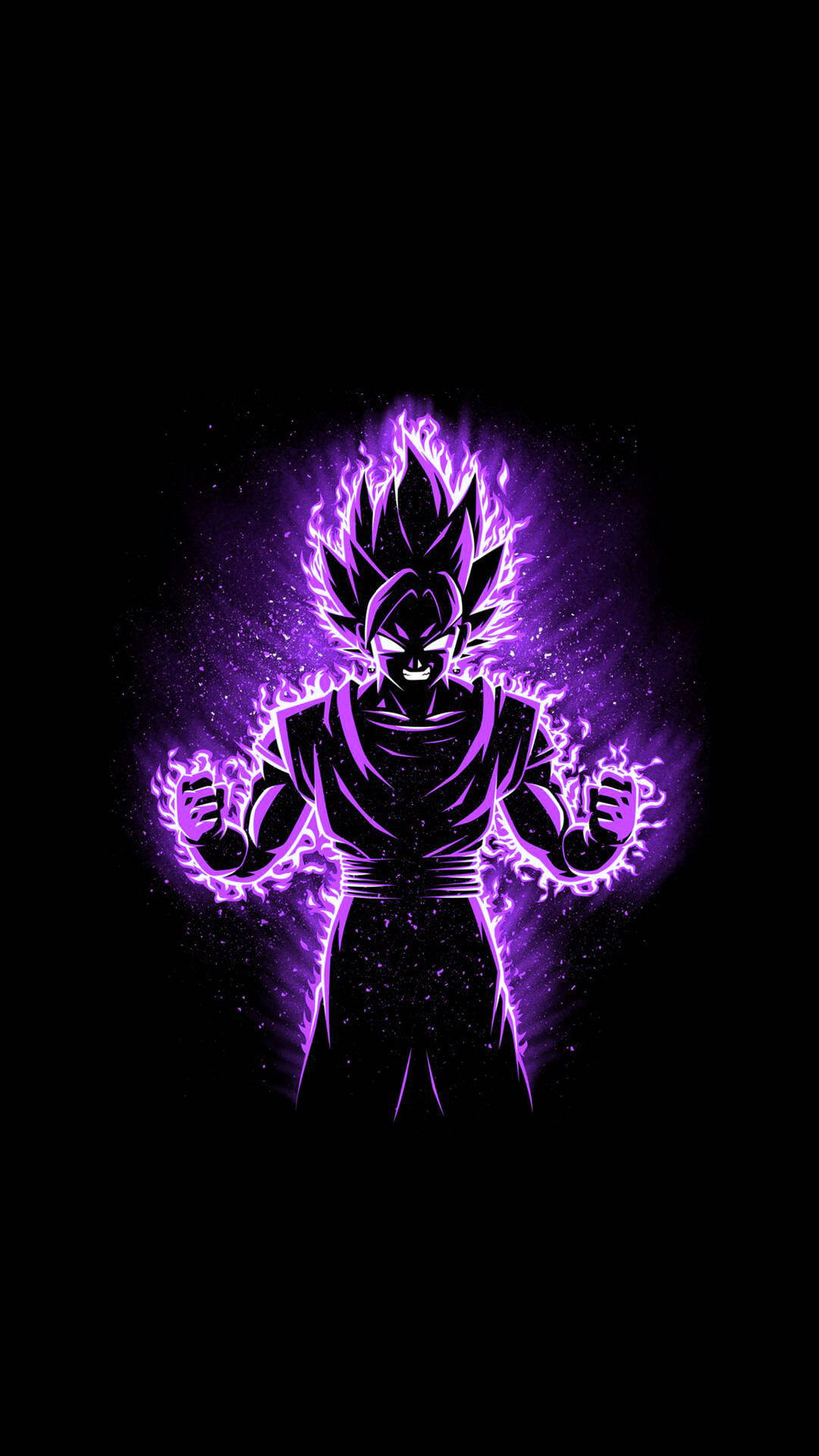 Black And Purple Aesthetic Goku Background