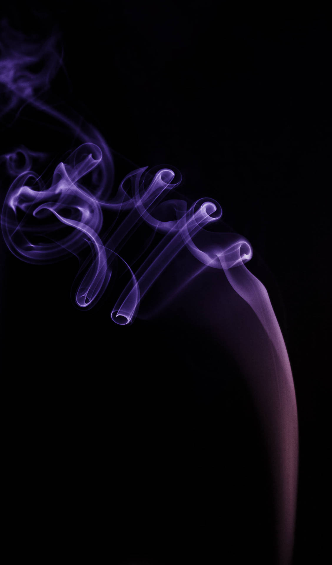 Black And Purple Aesthetic Smoke Phone