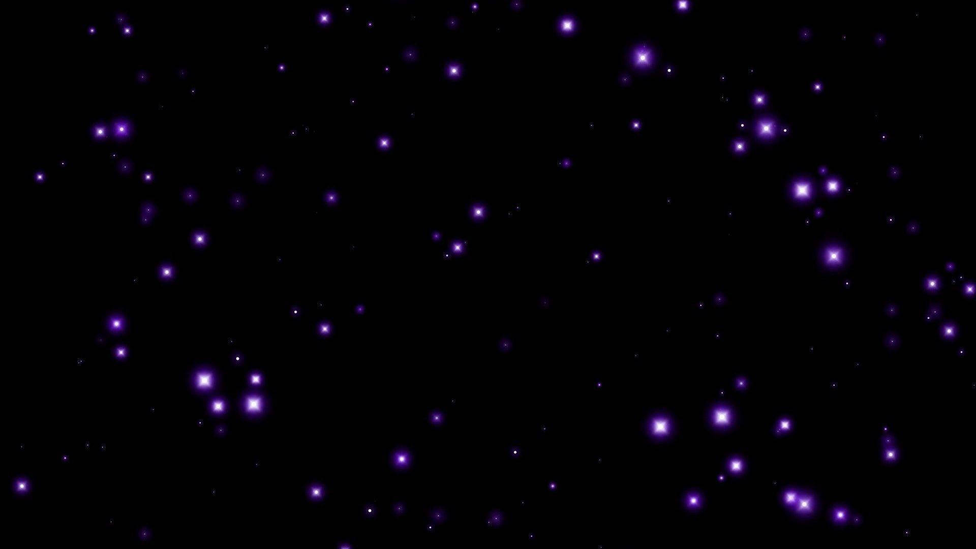 Black And Purple Aesthetic Stars Background