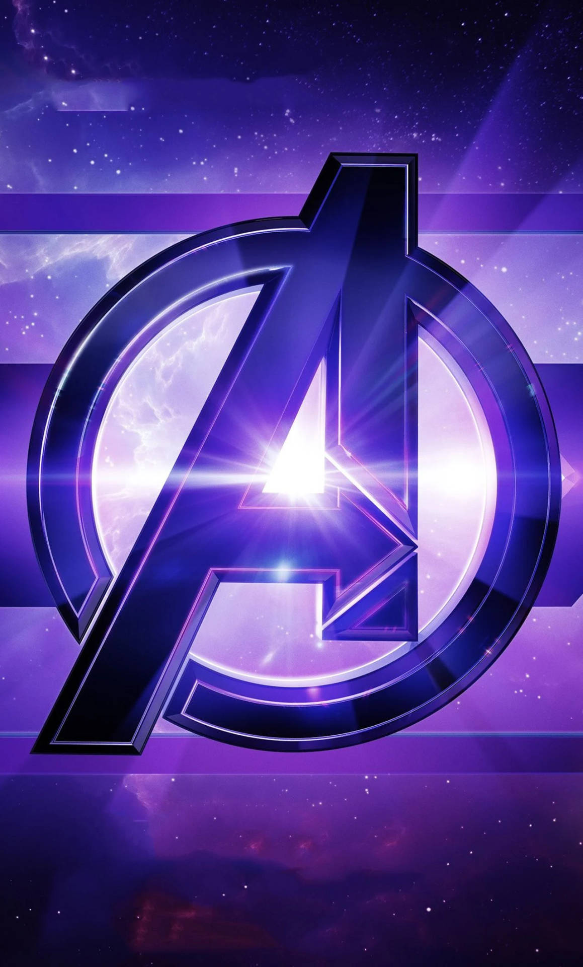 Black And Purple Avengers Logo
