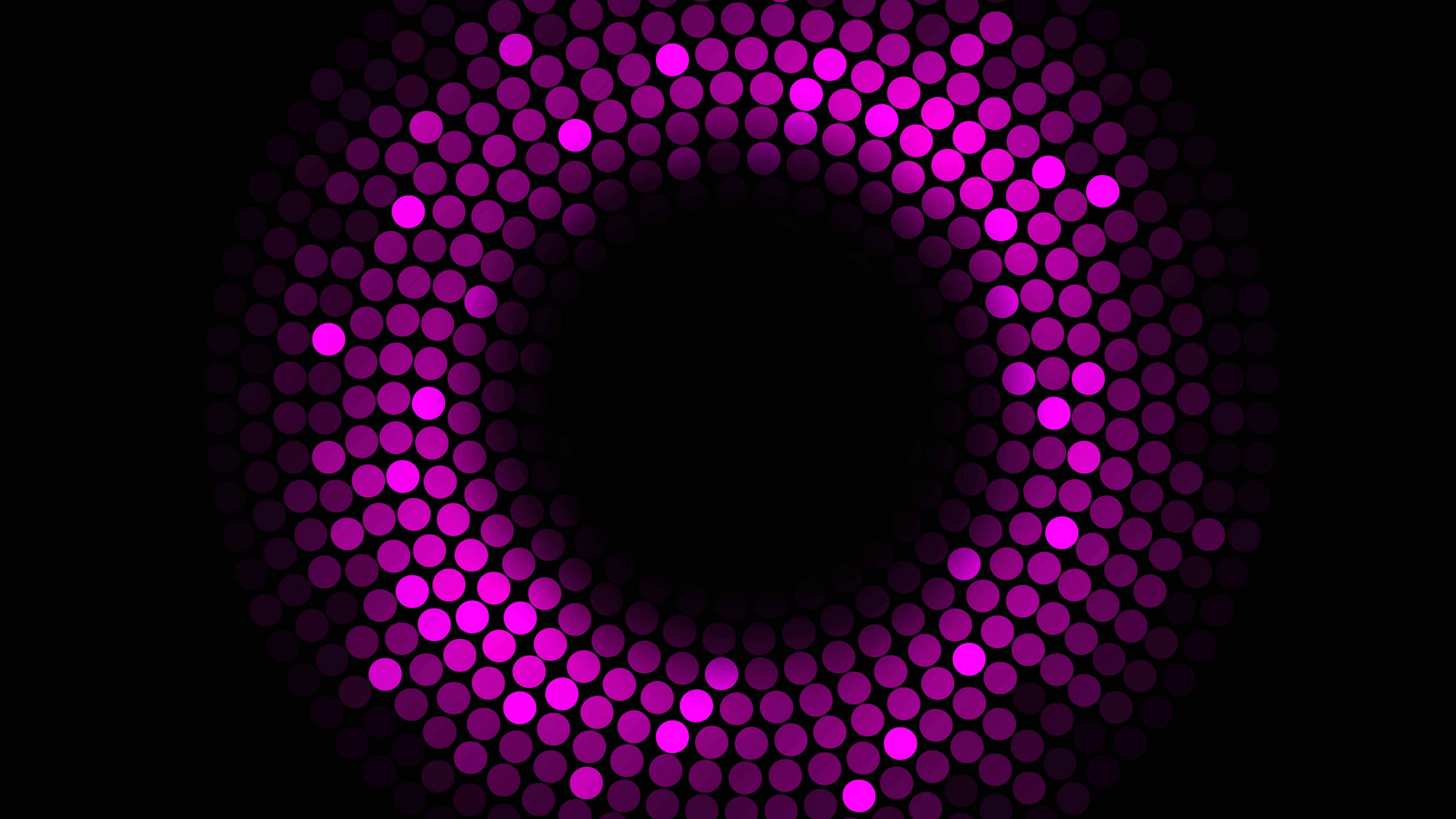 Black And Purple Circles Background