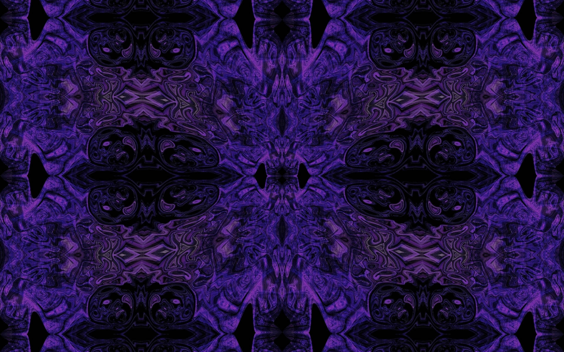 Black And Purple Kaleidoscope Background