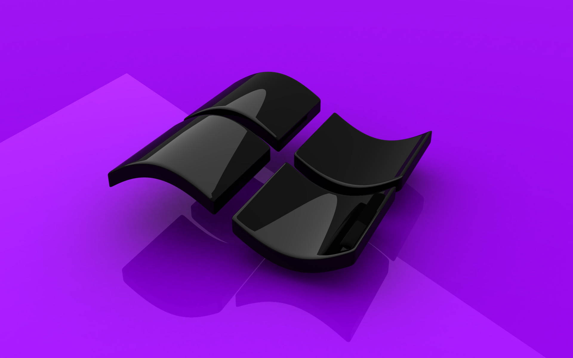 Black And Purple Windows Background