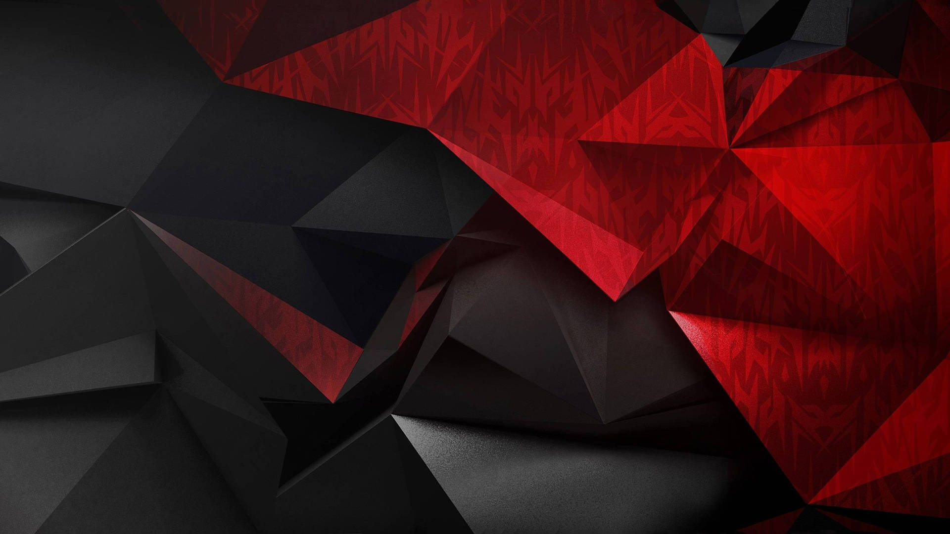 Black And Red Acer Predator Geometric Background