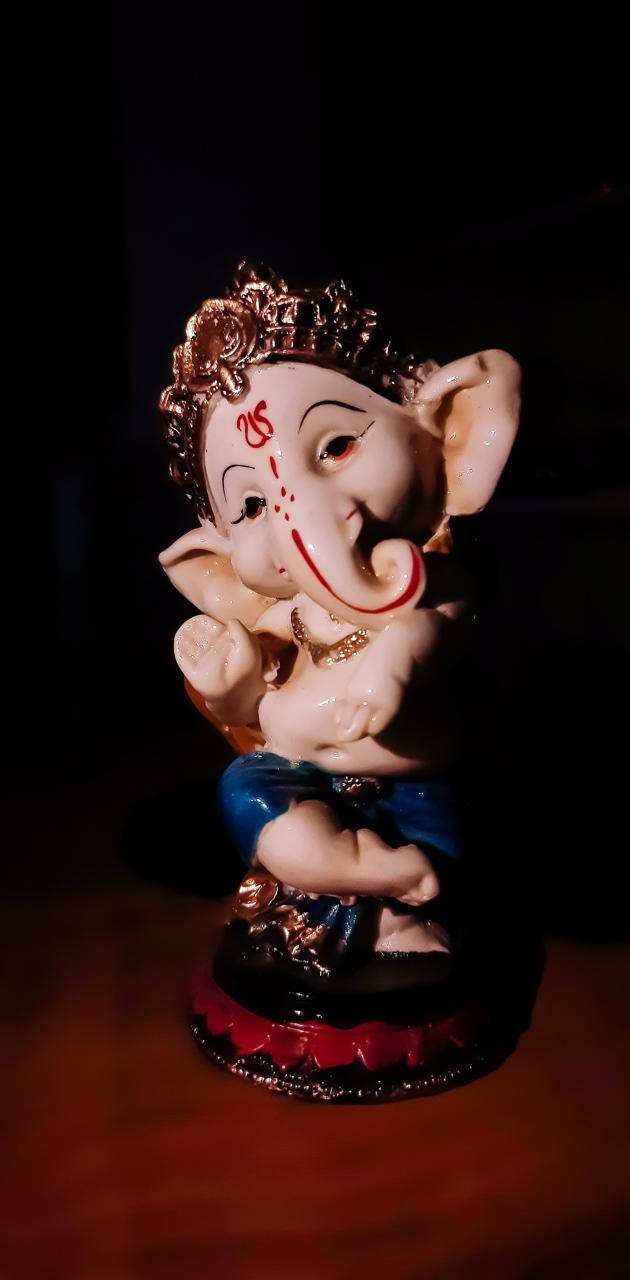 Black And Red Baby Ganesh