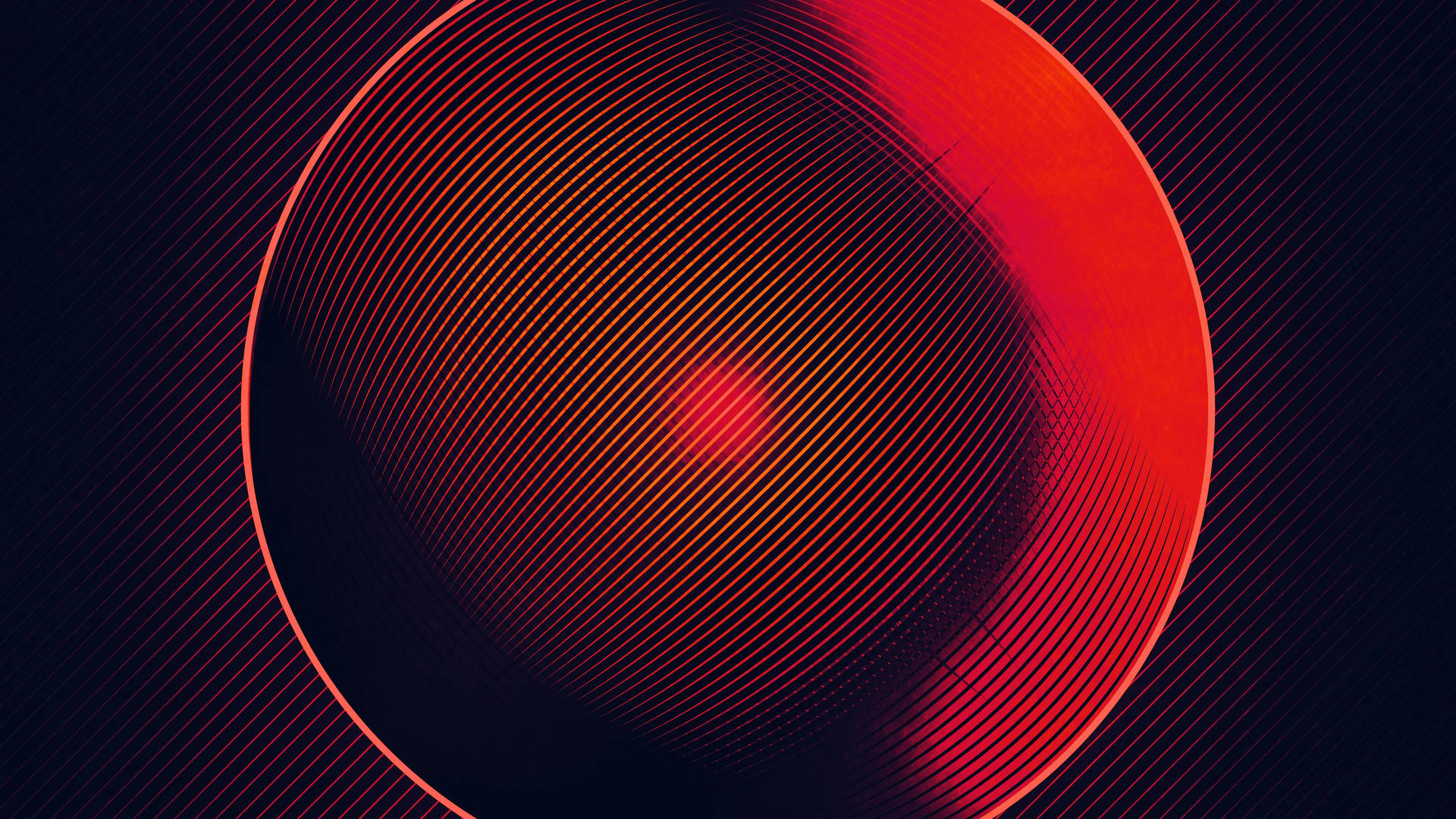 Black And Red Circle Background