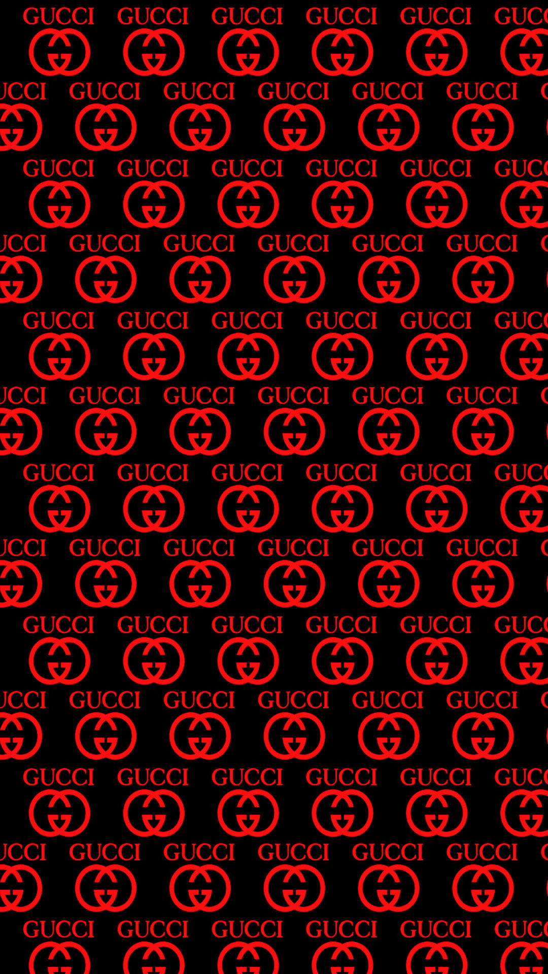 Black And Red Gucci Pattern