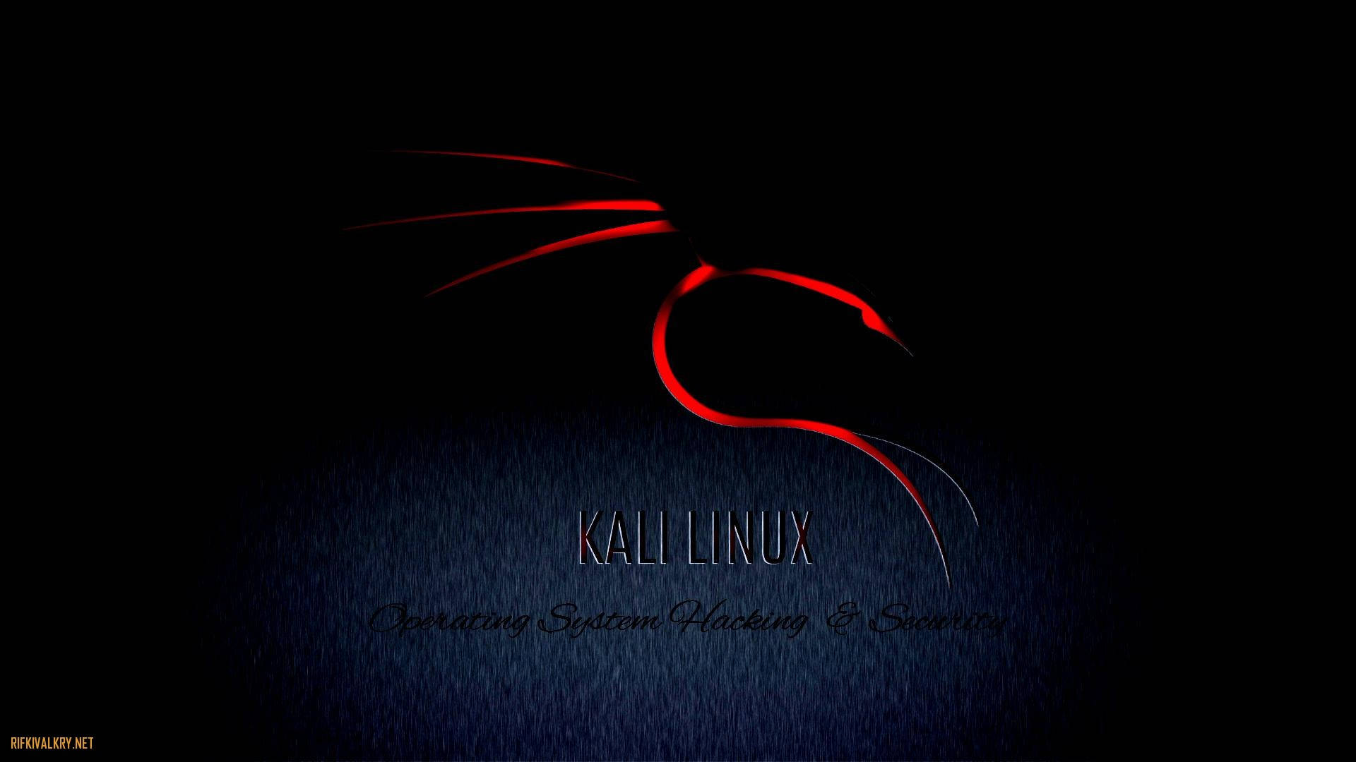 Black And Red Kali Linux Background