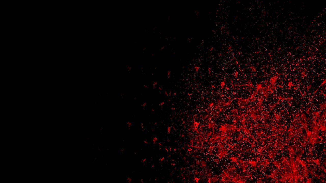 Black And Red Paint Blotches Background