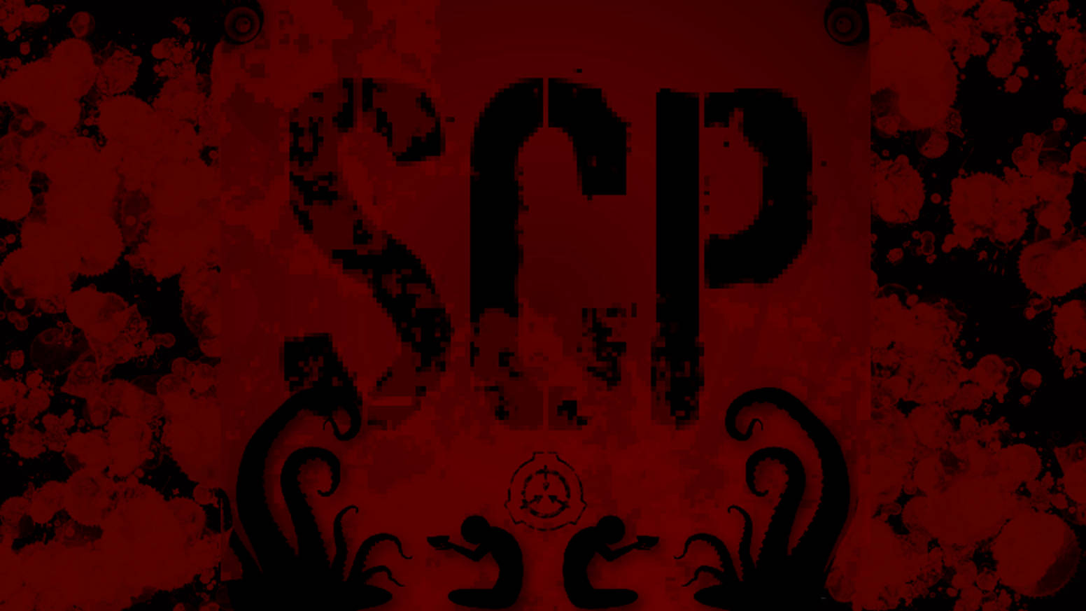 Black And Red Scp Poster Background