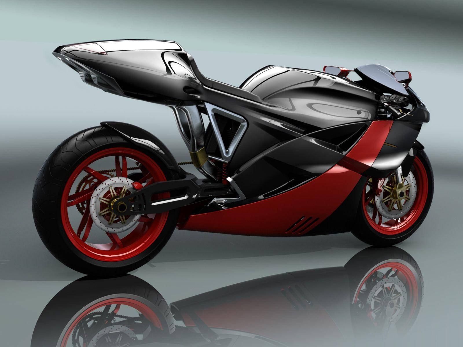 Black And Red Superbike Racing Bikes Background