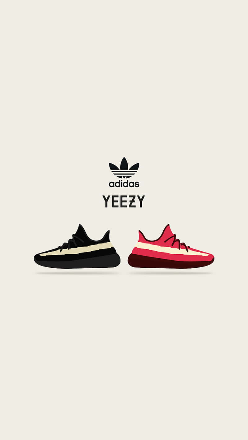 Black And Red Yeezy Design Background