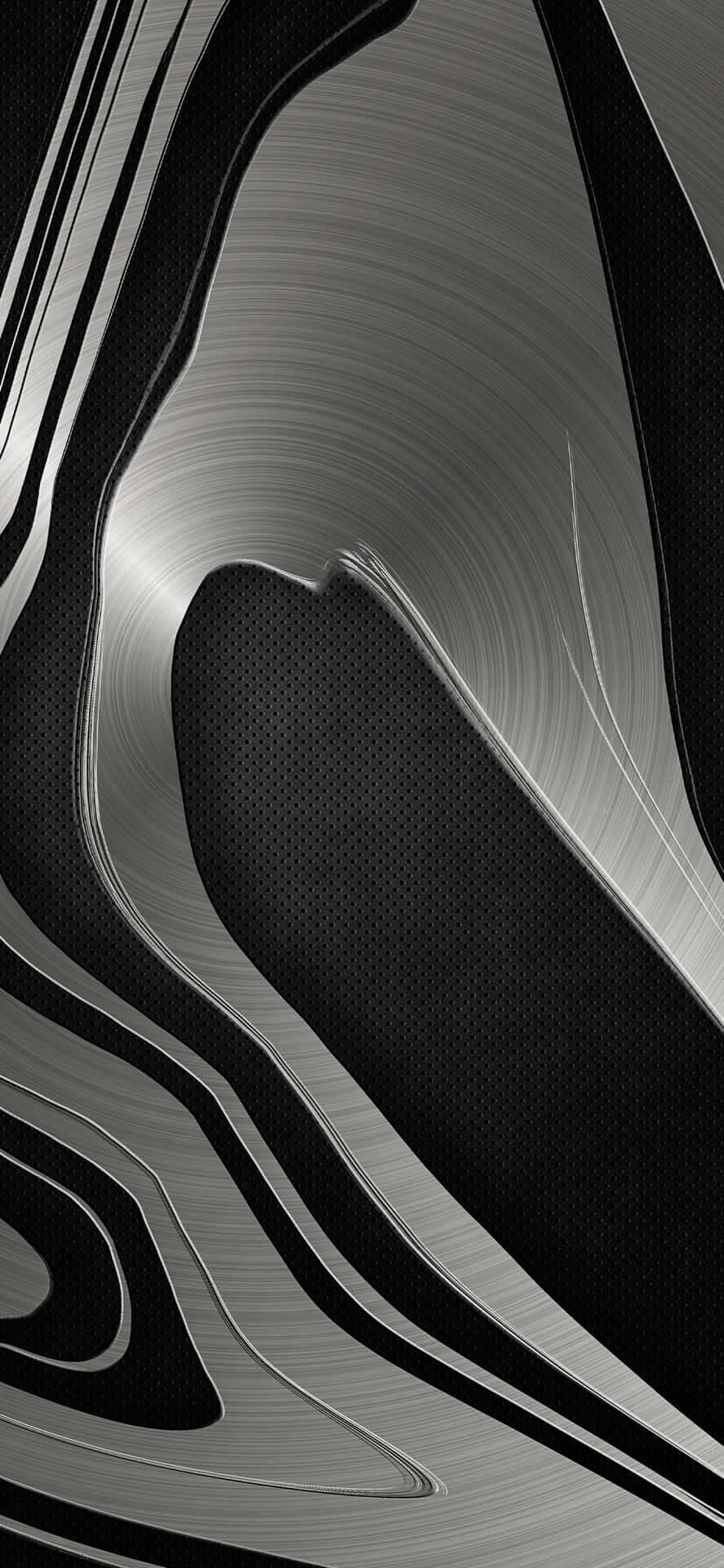 Black And Silver Abstract Formation Mobile Background