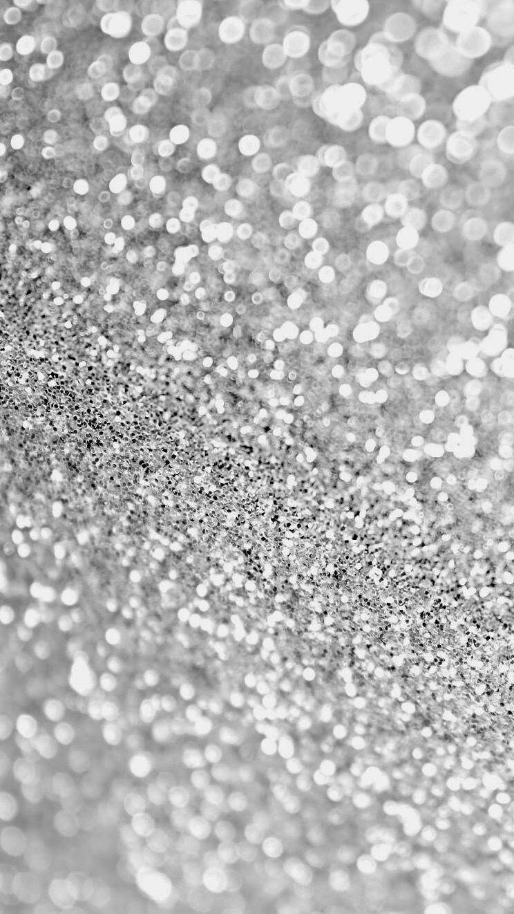 Black And Silver Glitter Sparkle Iphone Background