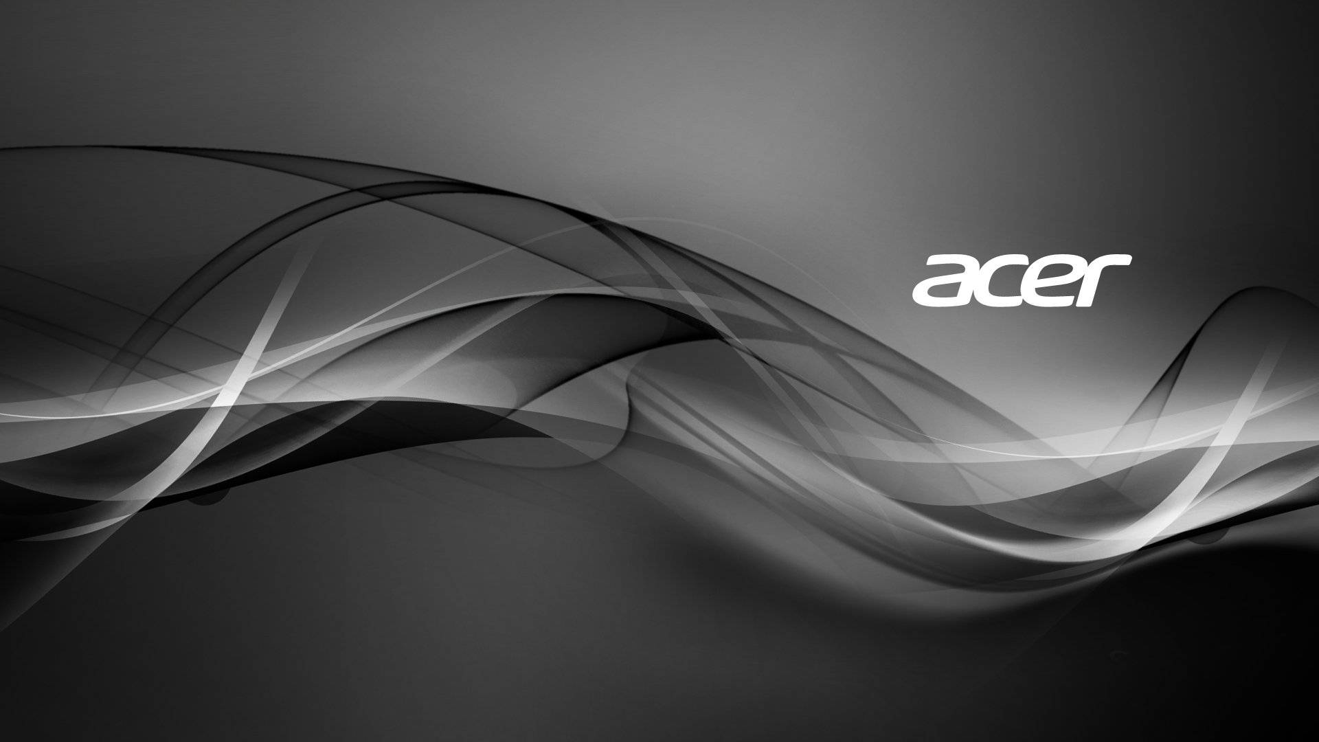 Black And White Acer Logo Background