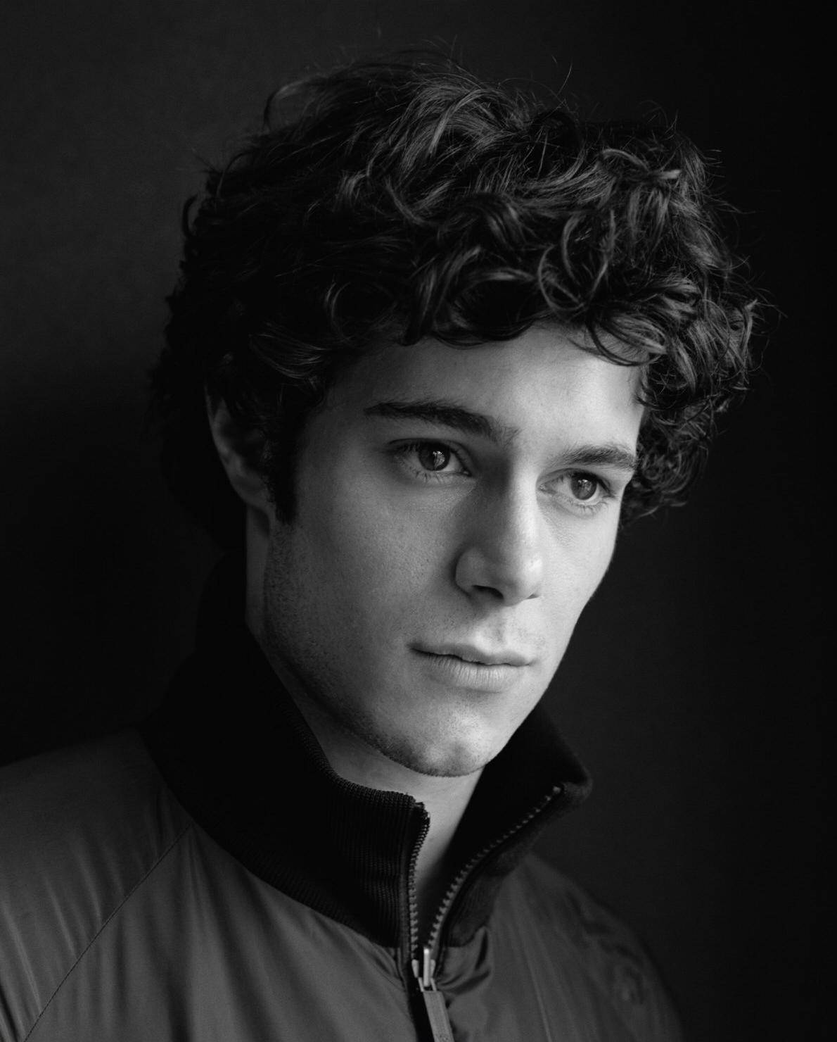 Black And White Adam Brody Background