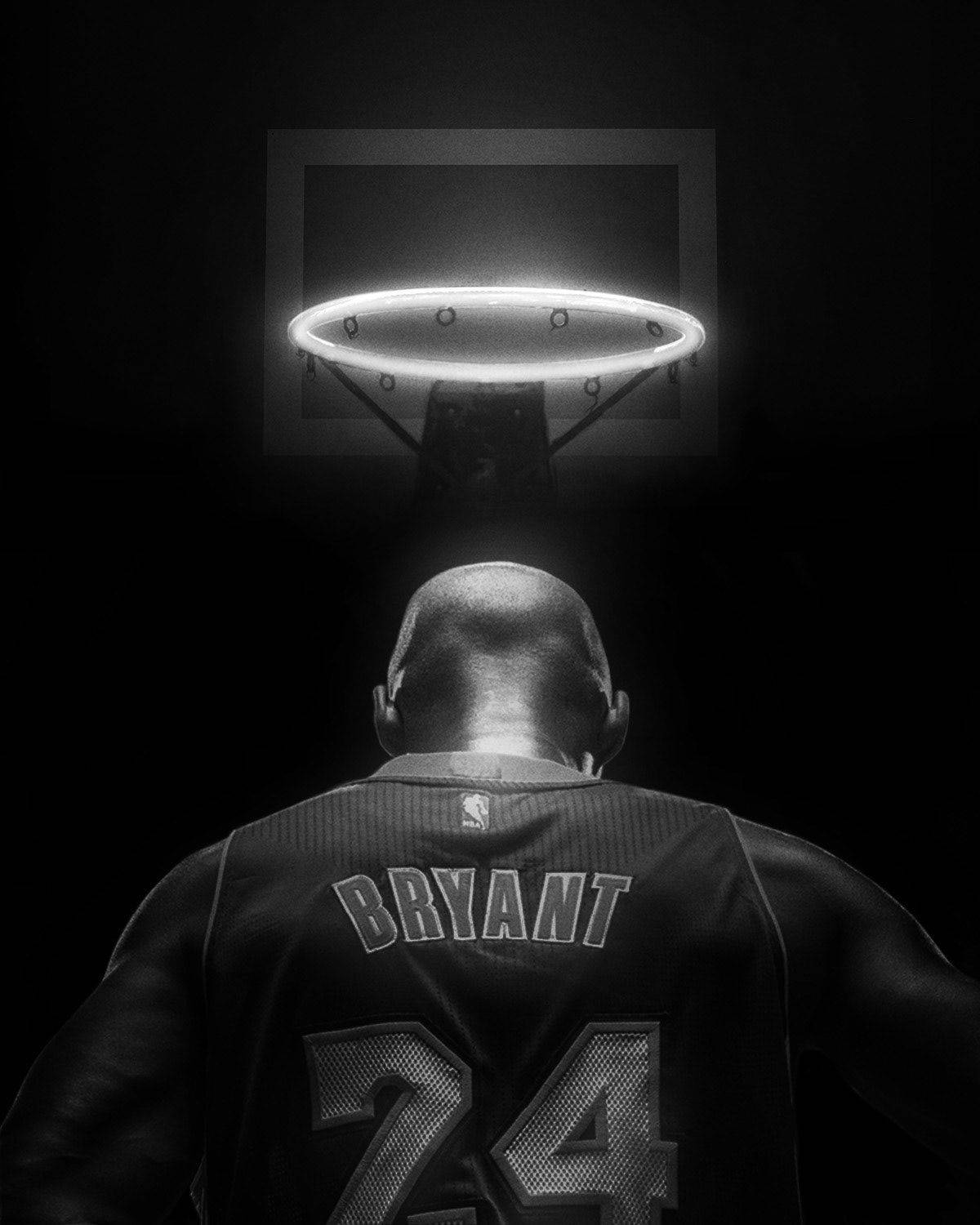 Black And White Aesthetic Kobe Bryant Image Background