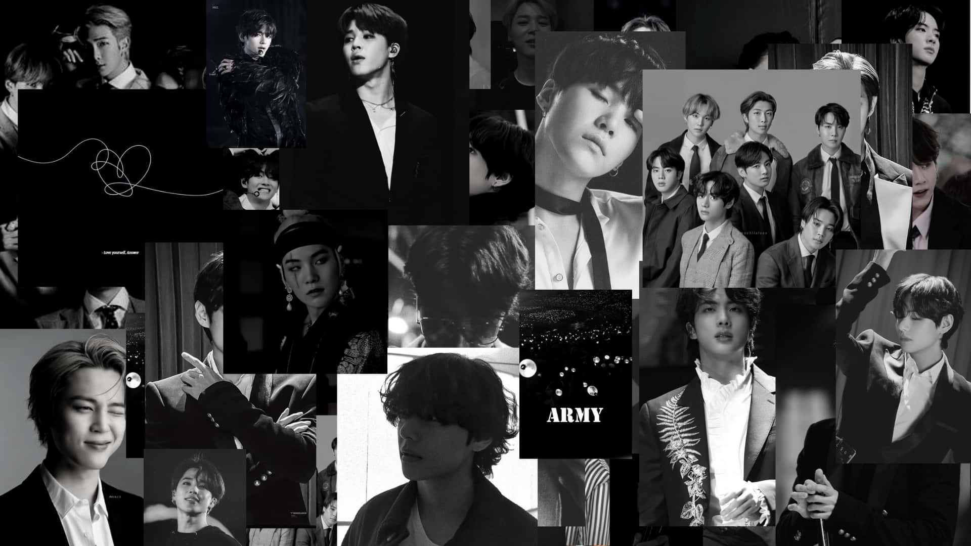 Black And White Aesthetic Pc Bts Background