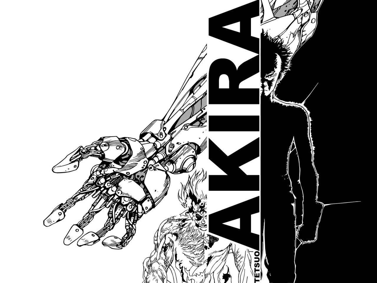 Black And White Akira Tetsuo Arm