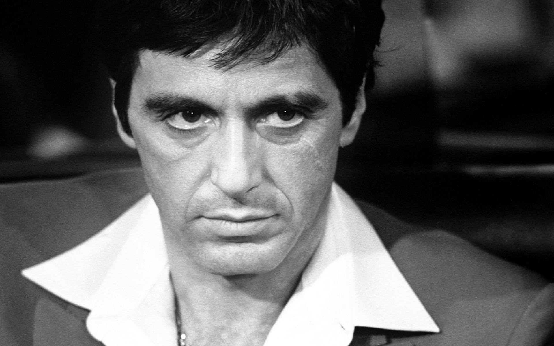Black And White Al Pacino Scarface Background