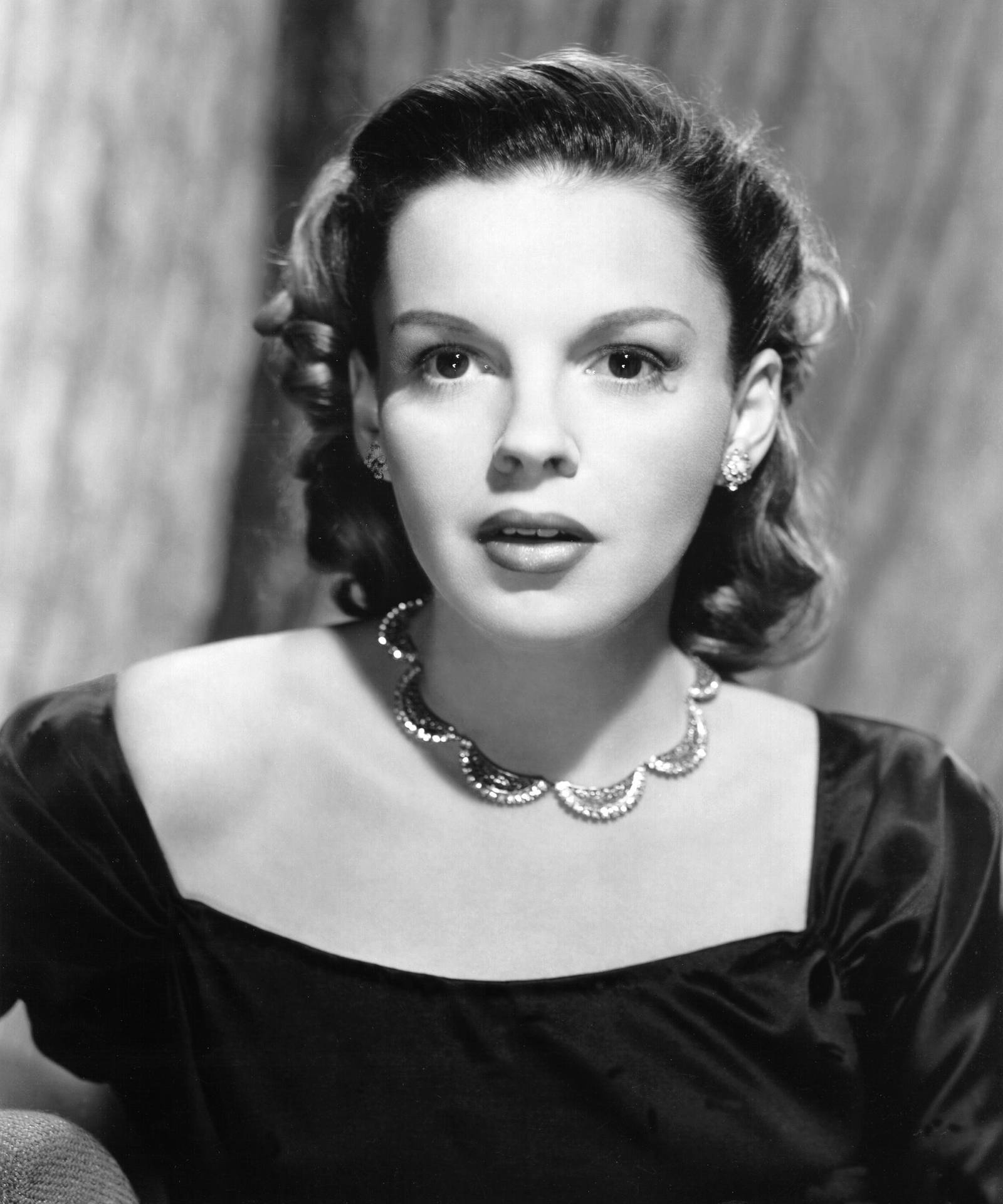 Black And White American Singer Judy Garland