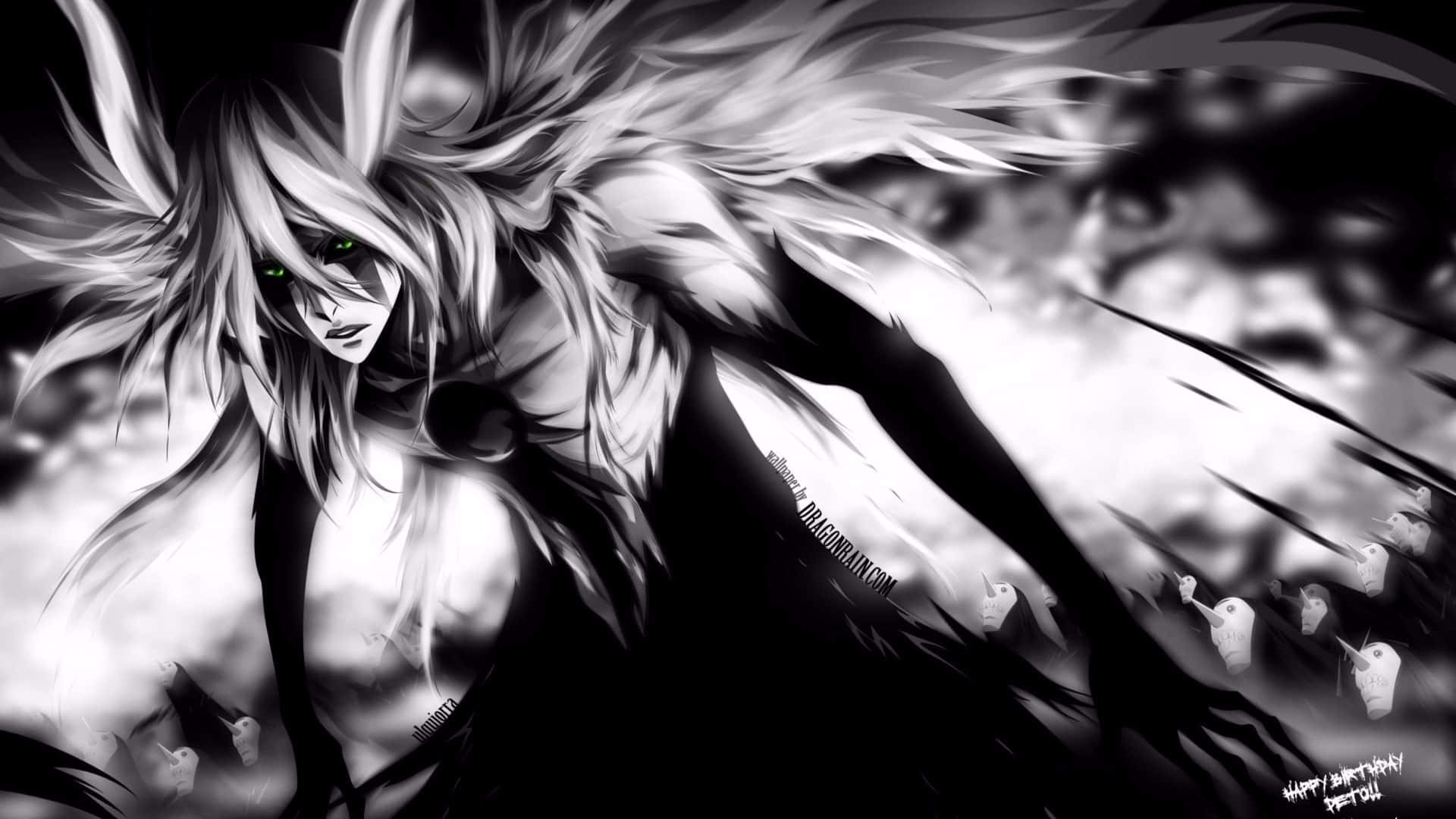 Black And White Anime Pfp Of Transformed Ulquiorra