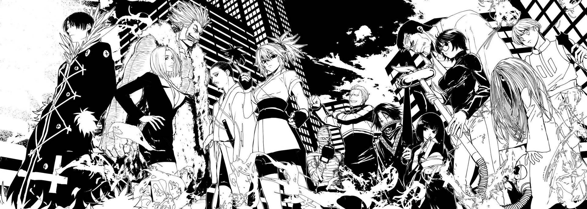 Black And White Anime Phantom Troupe Background
