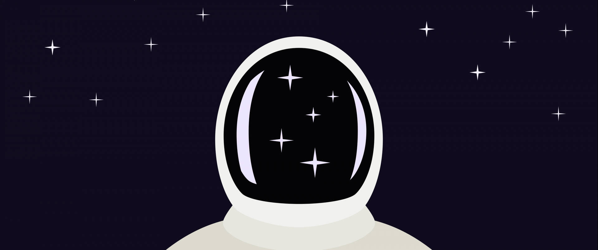 Black And White Astronaut Face Shield Design Background