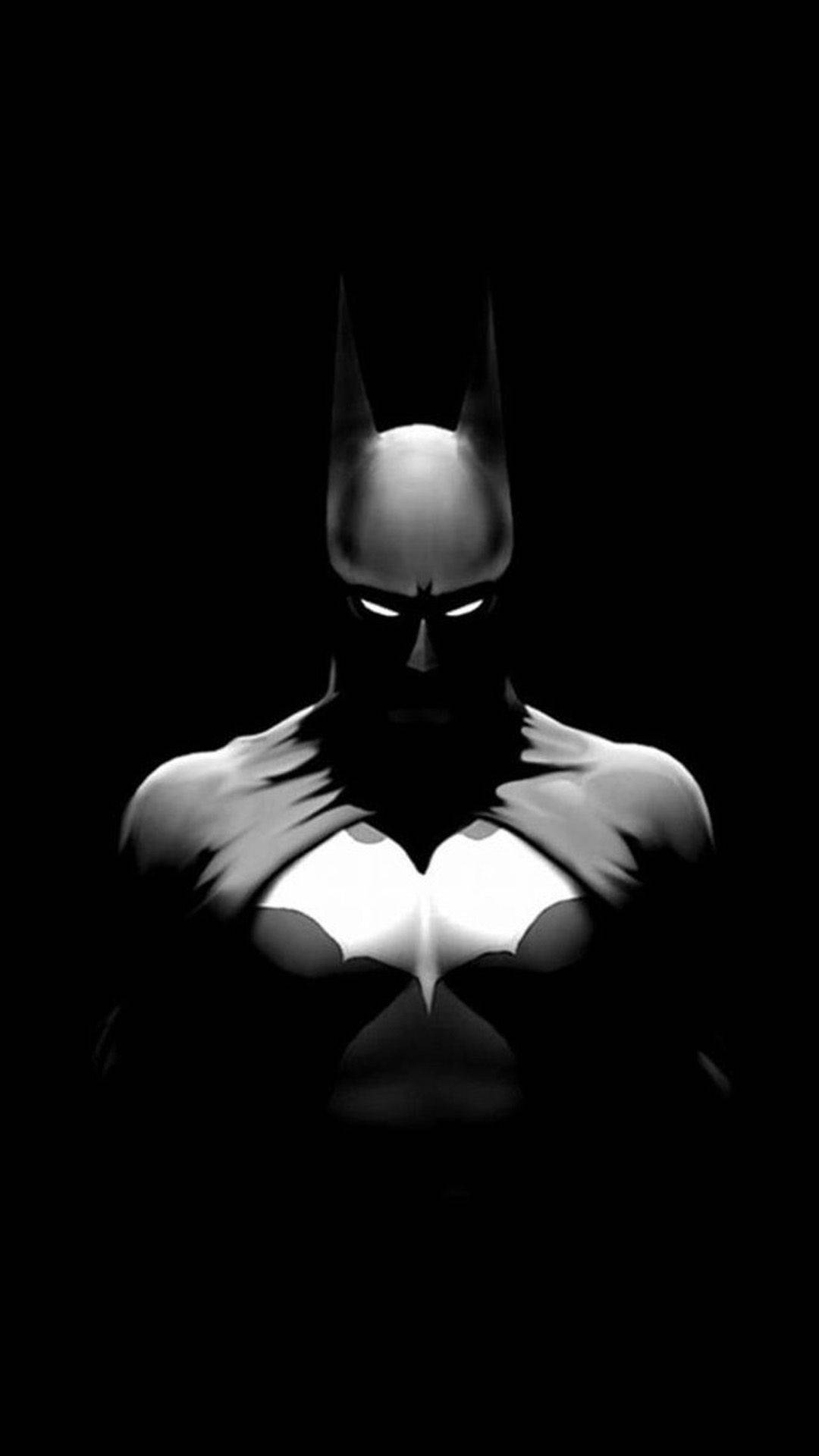 Black And White Batman Dark Iphone Background